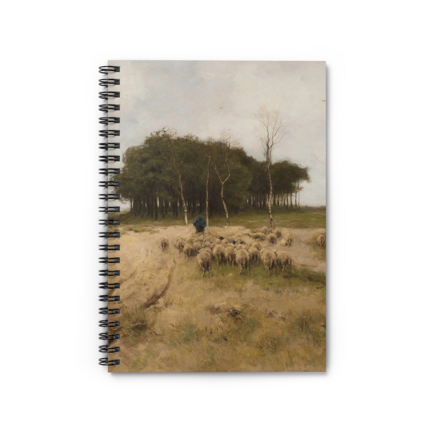 Shepherd With Flock Notebook - Ruled Line