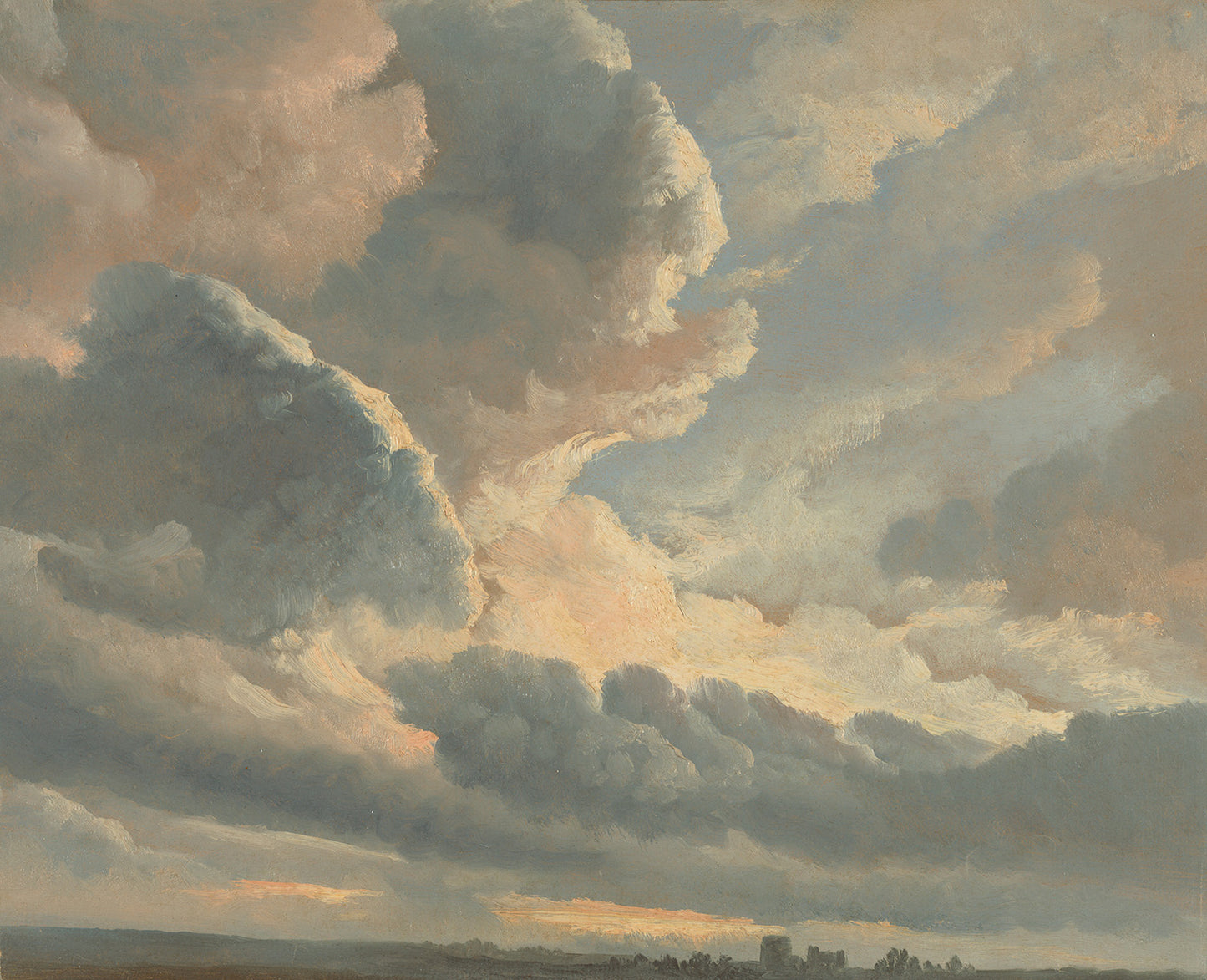 Clouds At Sunset Vintage Art 004: Digital Download